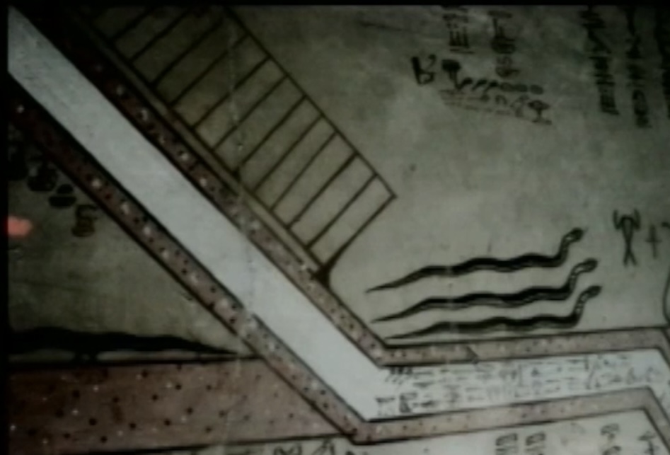 Imagery from the Book of the Dead showing serpents