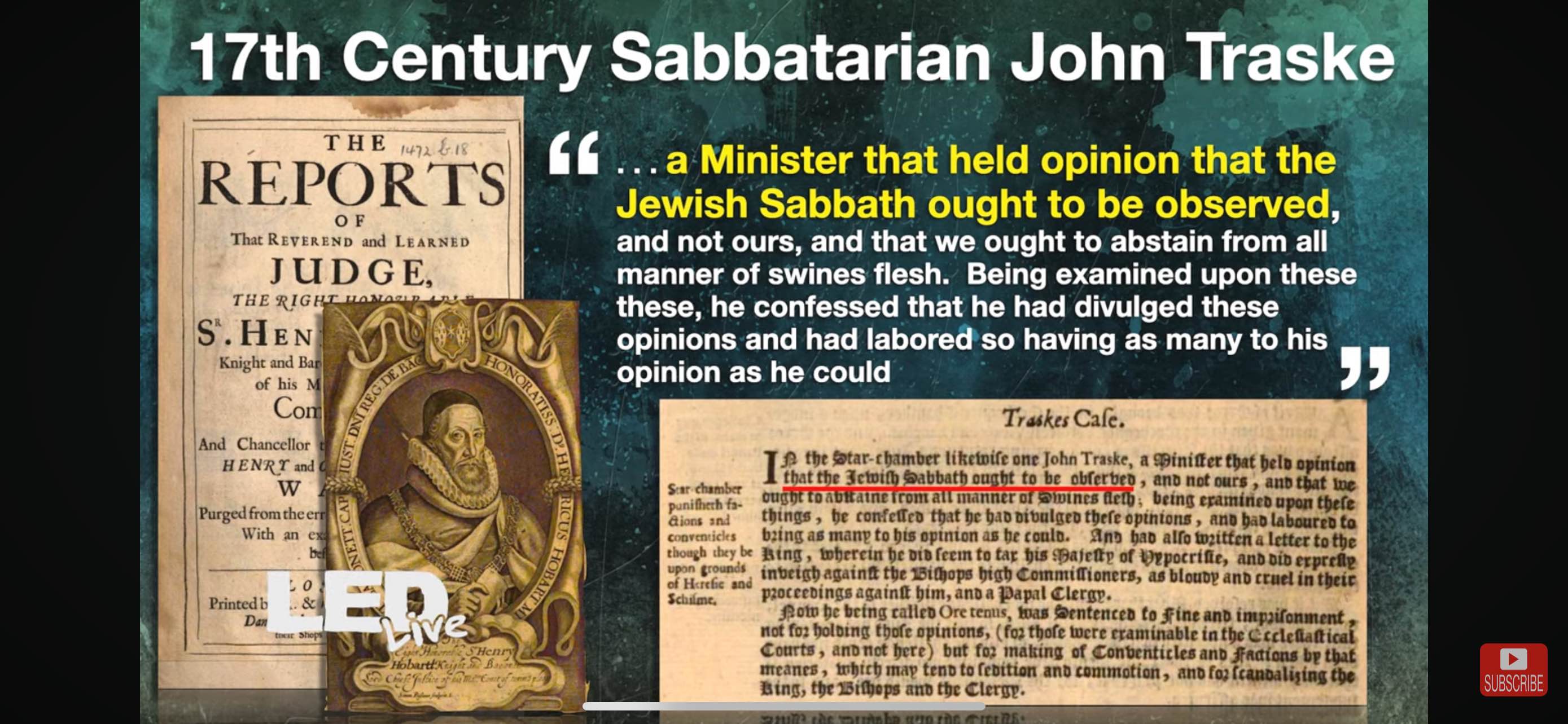 17th Century Sabbatarian John Traske
